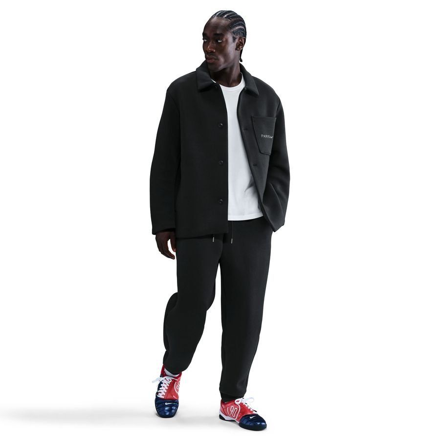 Paris Saint Germain Training Trousers NSW Tech Fleece - Black - Men's-SoccerKits Hub | Buy Soccer Jerseys Online